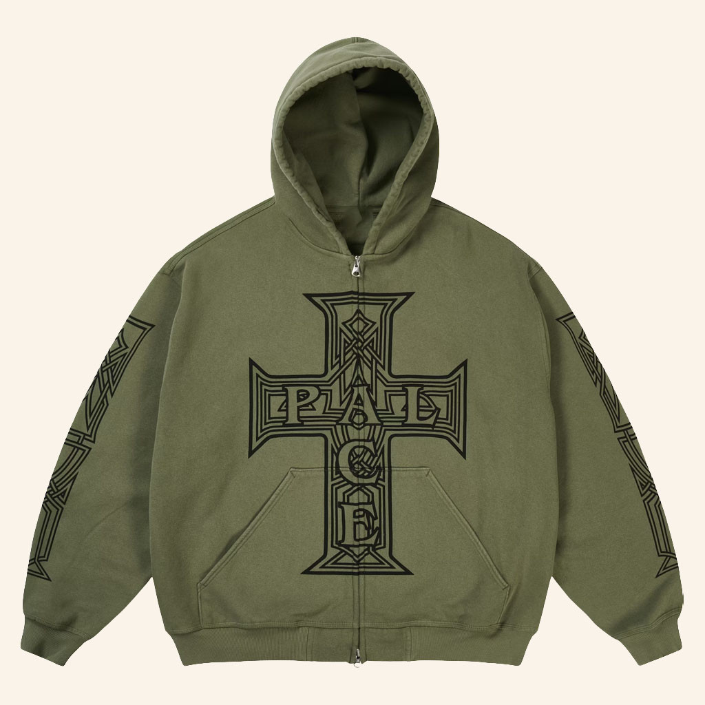 Palace Skateboards Merch 2026 Y So Cross Zip Hoodie Birthday Ideas For Husband - Petshi