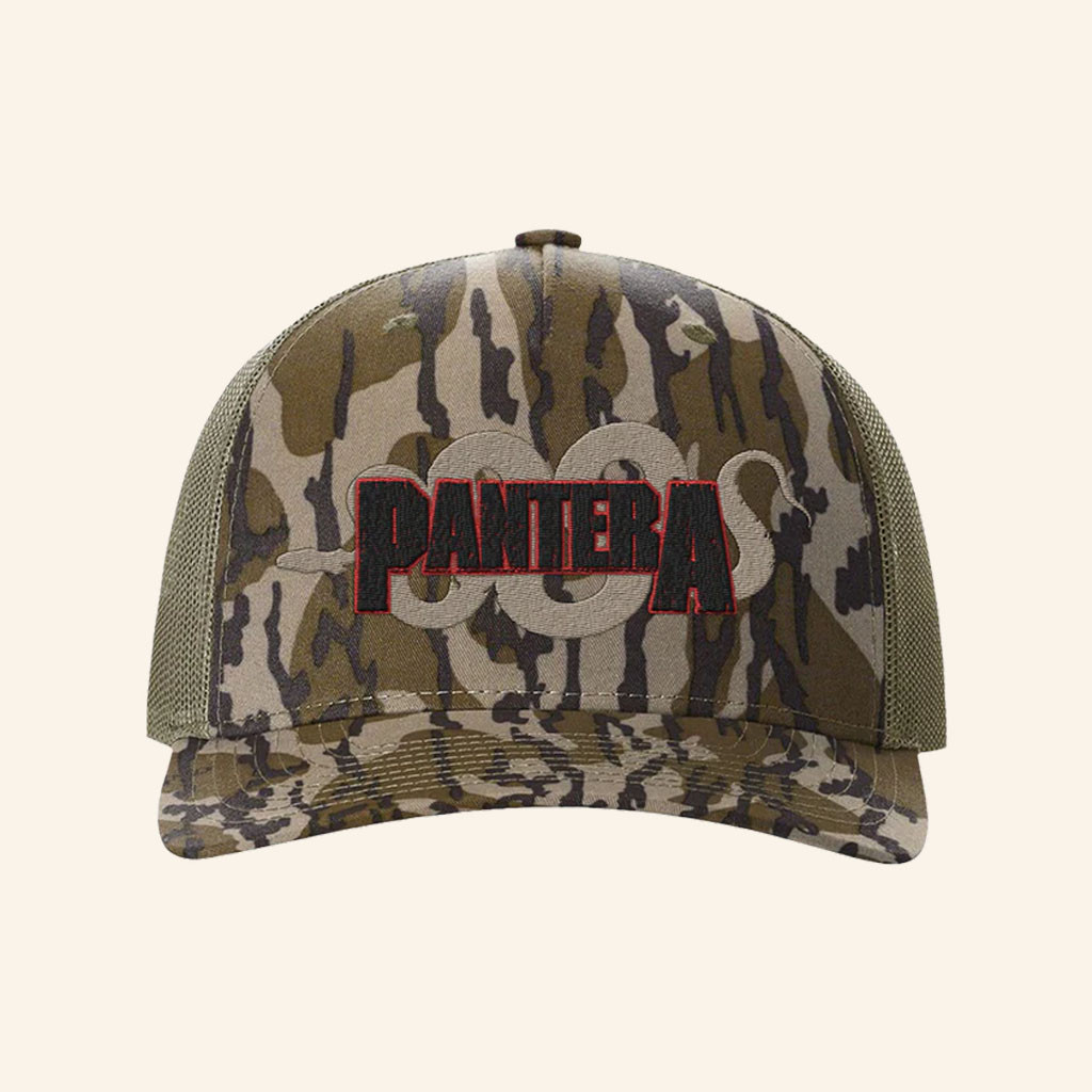 Pantera Merch 2026 Logo Camo Trucker Hat Pantera Hat Gifts For Band Fans - Petshi