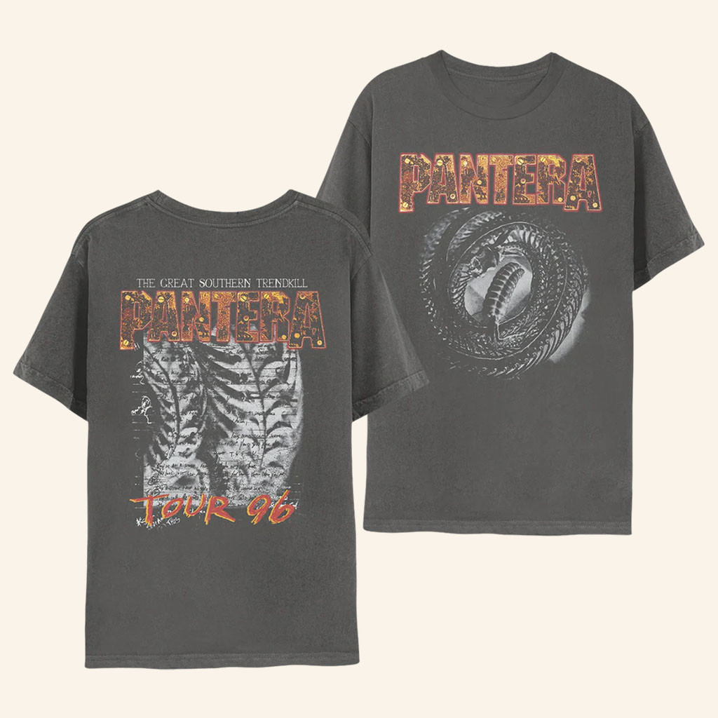 Pantera Merch The Great Southern Trendkill 1996 Tour T-Shirt Present For Band Fans - Petshi