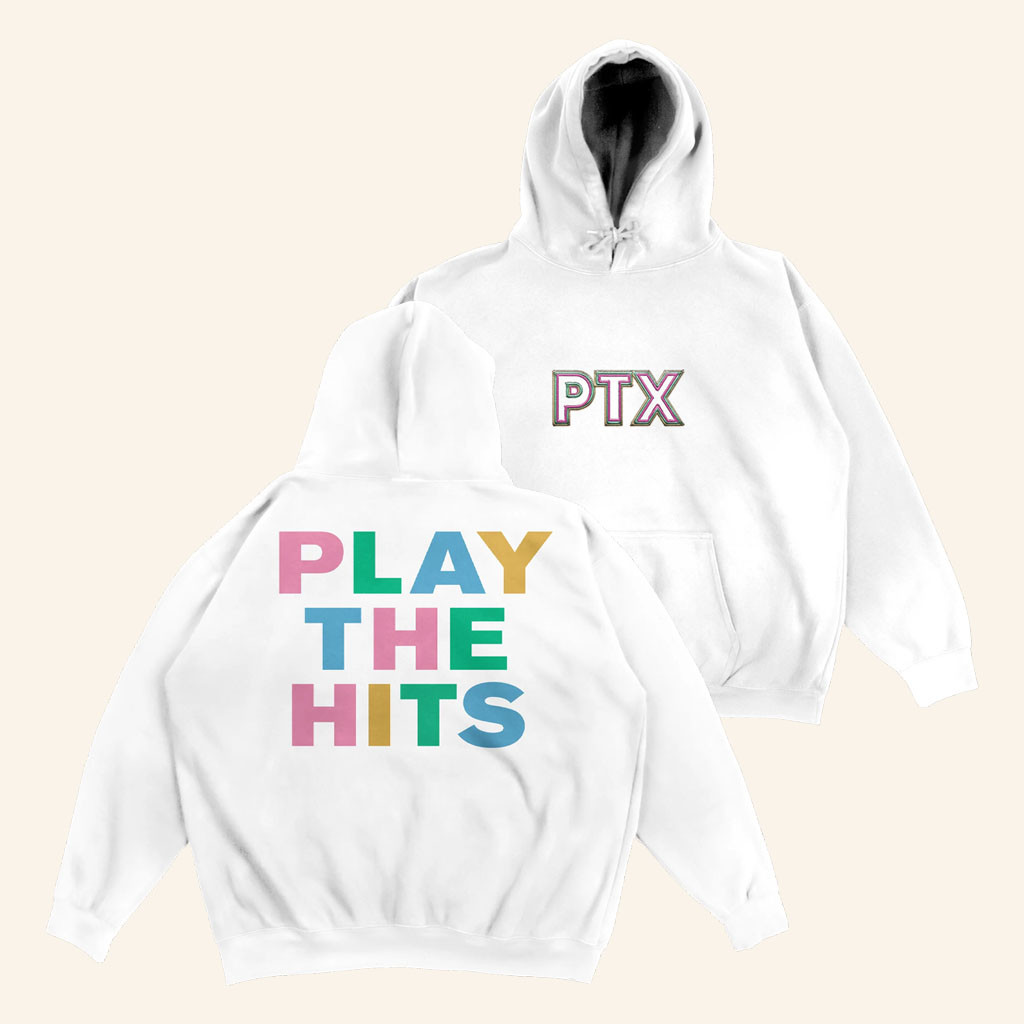 Pentatonix Merch 2026 Play The Hits White Hoodie Pentatonix Hoodie Gifts For Pop Lovers - Petshi