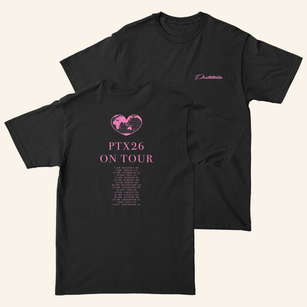 Pentatonix Merch 2026 PTX26 On Tour T-Shirt Unique Gifts For Pop Lovers - Petshi