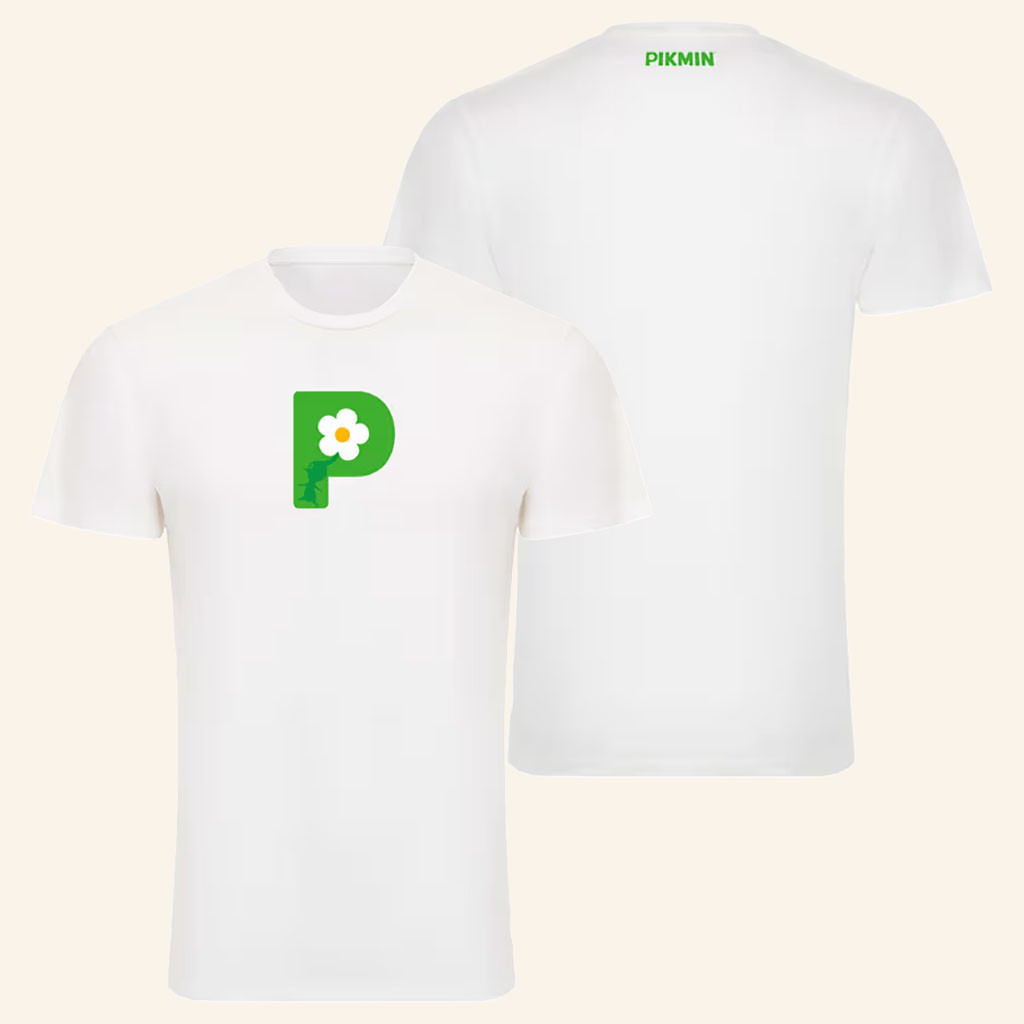 Pikmin Merch 2026 P Logo T-Shirt White Pikmin Game Shirt Gifts For Game Lovers - Petshi