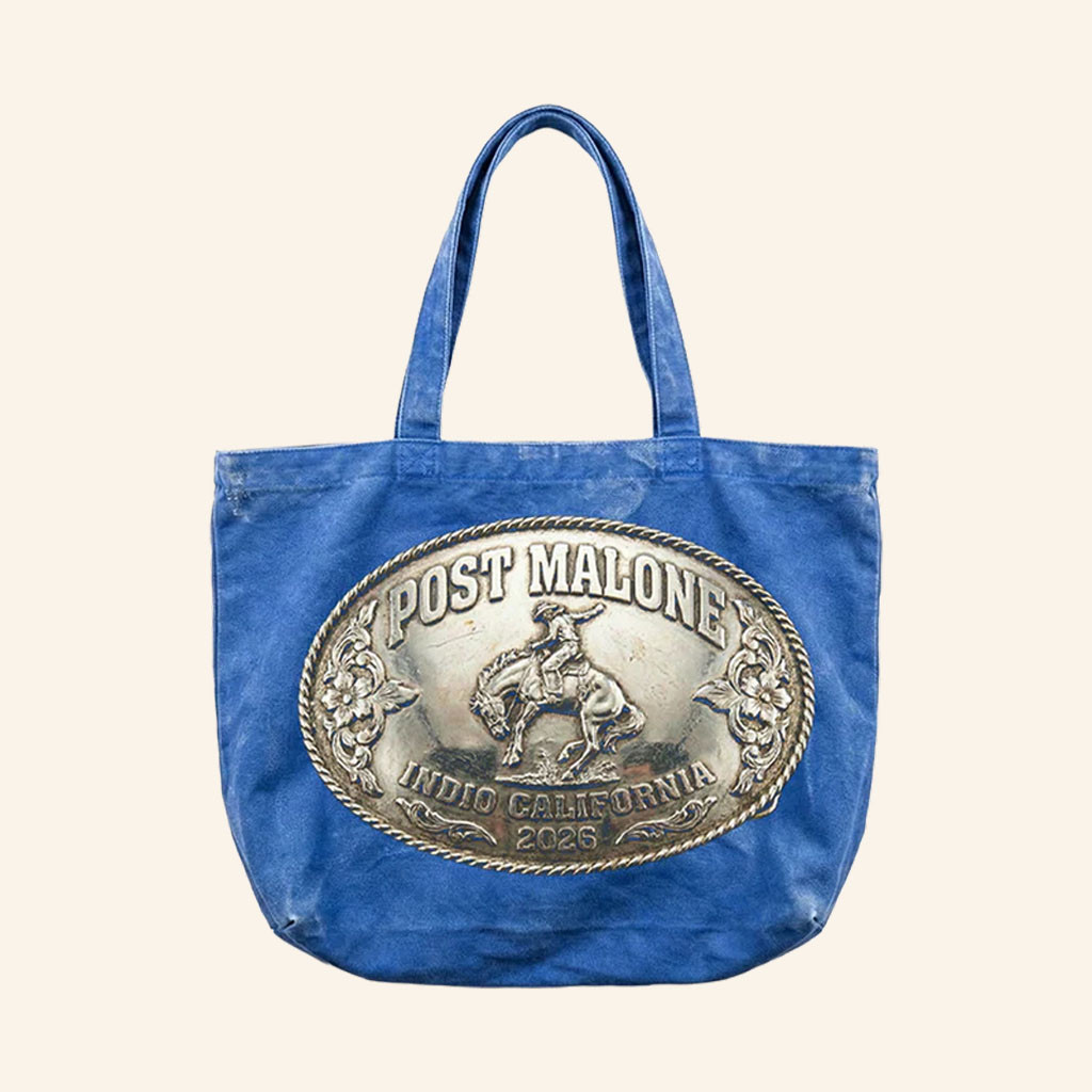 Post Malone Merch 2026 Buckle Tote Bag Post Malone Tour Merch Gifts For Music Lovers - Petshi