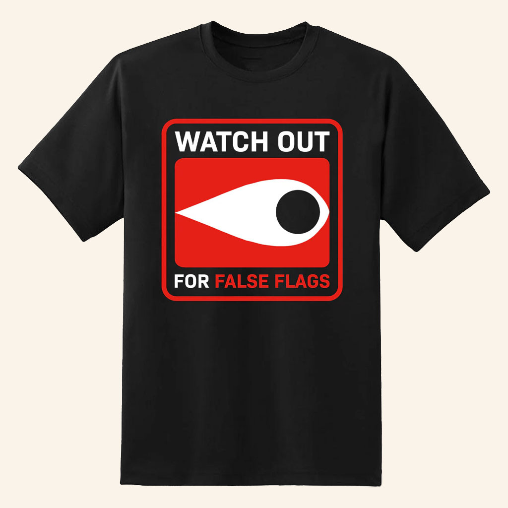 Punk With A Camera Merch 2026 Watch Out For False Flags Eye Clay Graham T-Shirt Brothers Gifts - Petshi