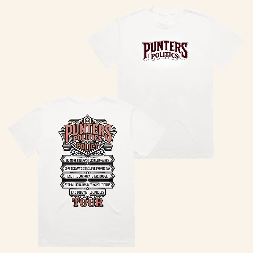 Punter's Politics Merch 2026 Policy Tour T-Shirt Best Gifts For Podcast Fans - Petshi