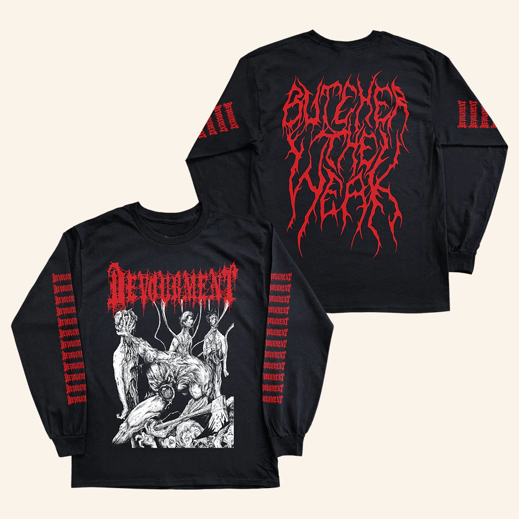 Reality Fade Merch 2026 Devourment Butcher The Weak Long Sleeve Shirt Gifts For Music Lover - Petshi