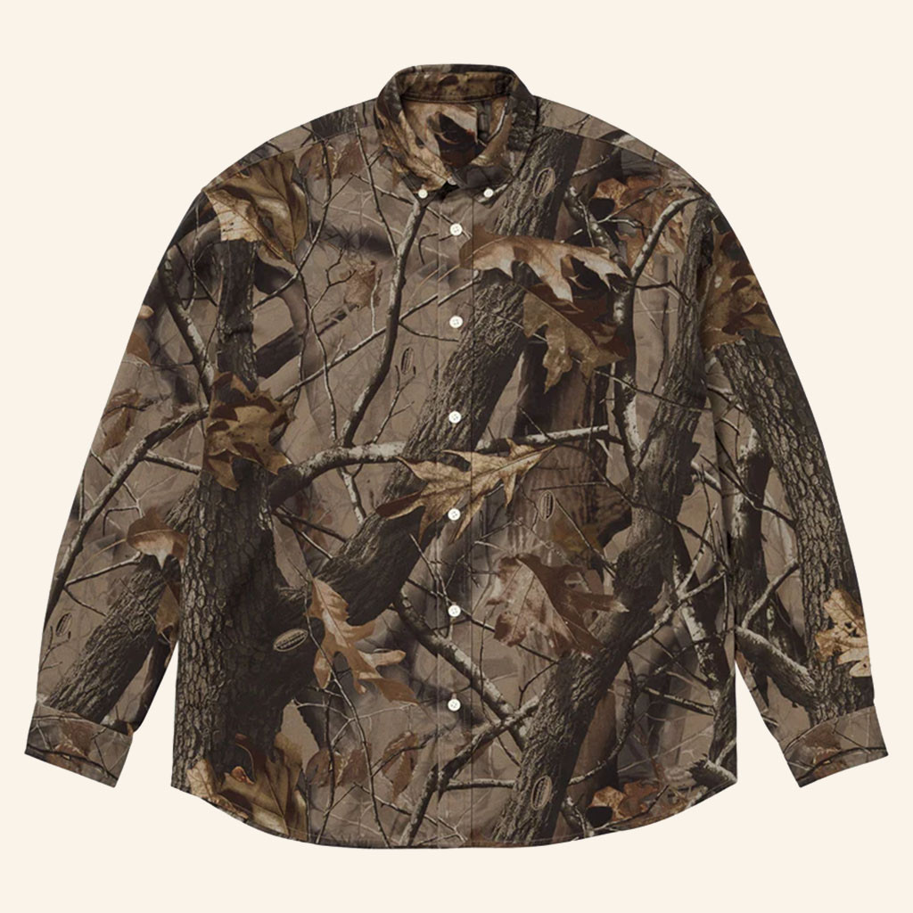 Realtree Hardwood Camo Long Sleeve Button UP Shirt Unique Father's Day Gifts 2026 - Petshi