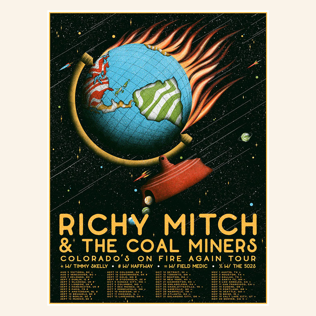 RMCM Merch 2025 World Tour Poster Richy Mitch And The Coal Miners Merch Home Decor - Petshi
