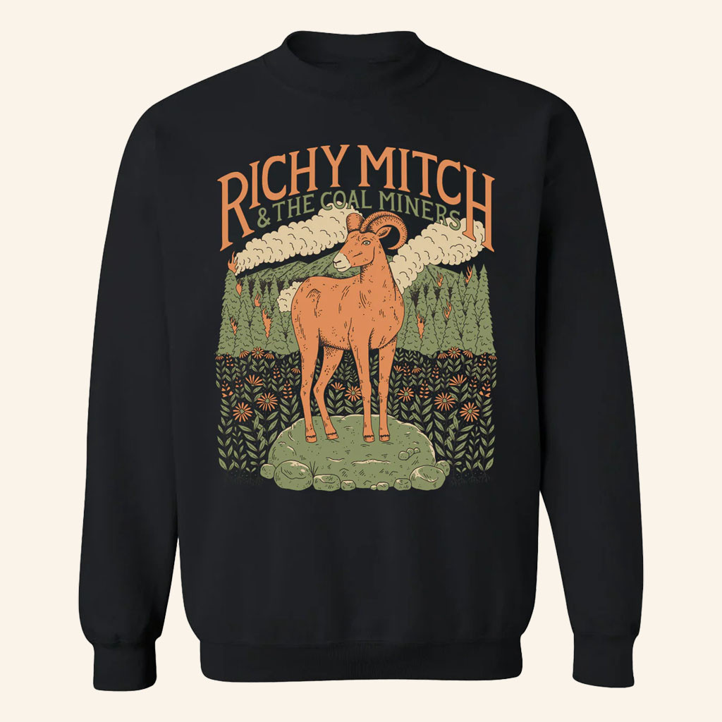RMCM Merch 2026 Bighorn Crewneck Richy Mitch And The Coal Miners Sweatshirt Gifts For Band Fans - Petshi