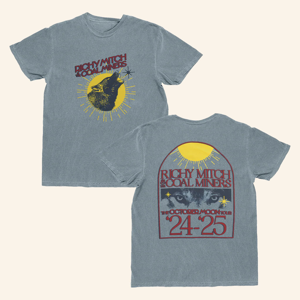 RMCM Merch Wolf T-Shirt Richy Mitch And The Coal Miners Shirt Cool Gifts For Rock Lovers - Petshi
