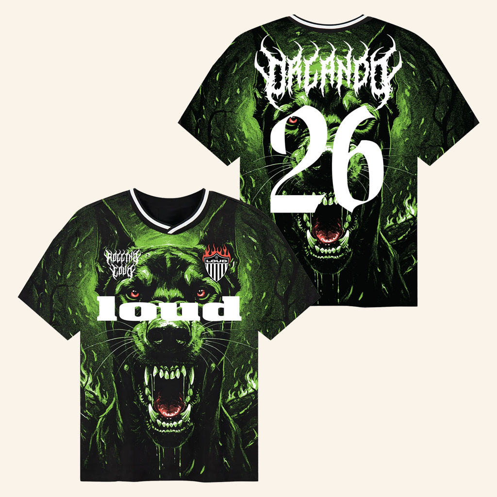 Rolling Loud Merch 2026 Dog Sub 26 Soccer Jersey Rolling Loud Jersey Music Festival Fan Outfit - Petshi