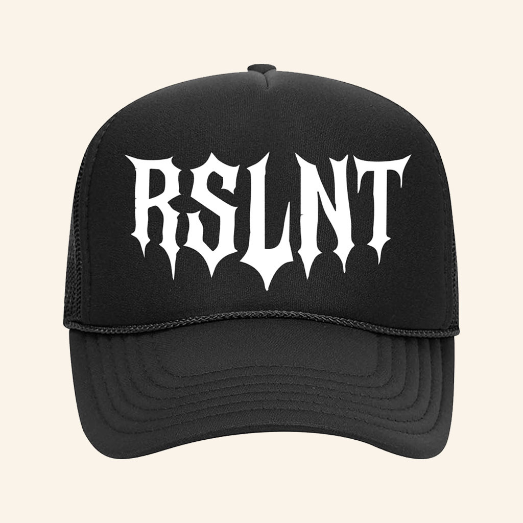 RSLNT Los Angeles Merch 2026 RSLNT Logo Trucker Hat Black Unique Gifts For Boyfriend - Petshi