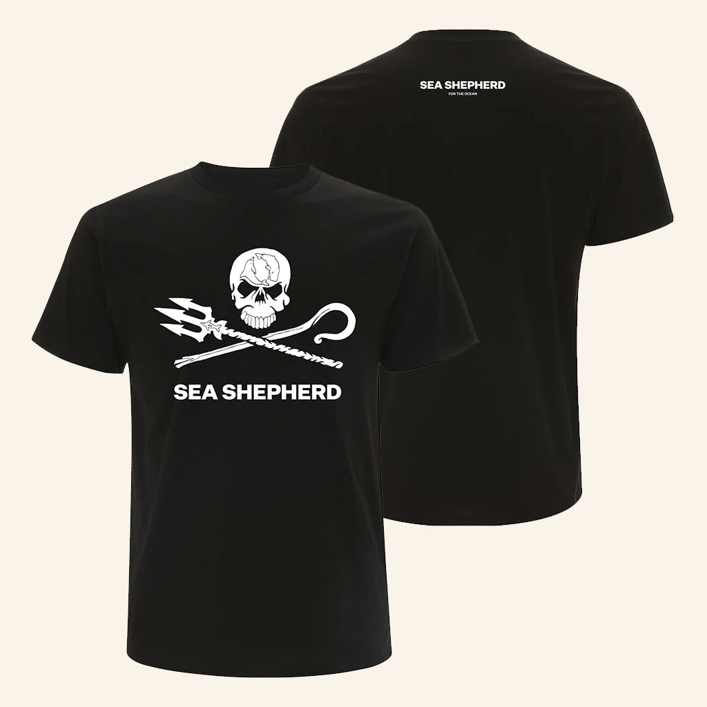 Sea Shepherd Merch 2026 Jolly Roger T-Shirt Black Sea Shepherd Shirt Gifts For Father - Petshi