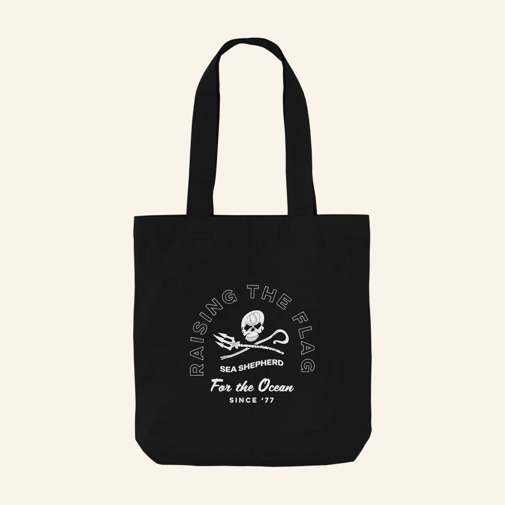 Sea Shepherd Merch 2026 Raising The Flag For The Ocean Tote Bag Marine Lovers Gifts For BFF - Petshi