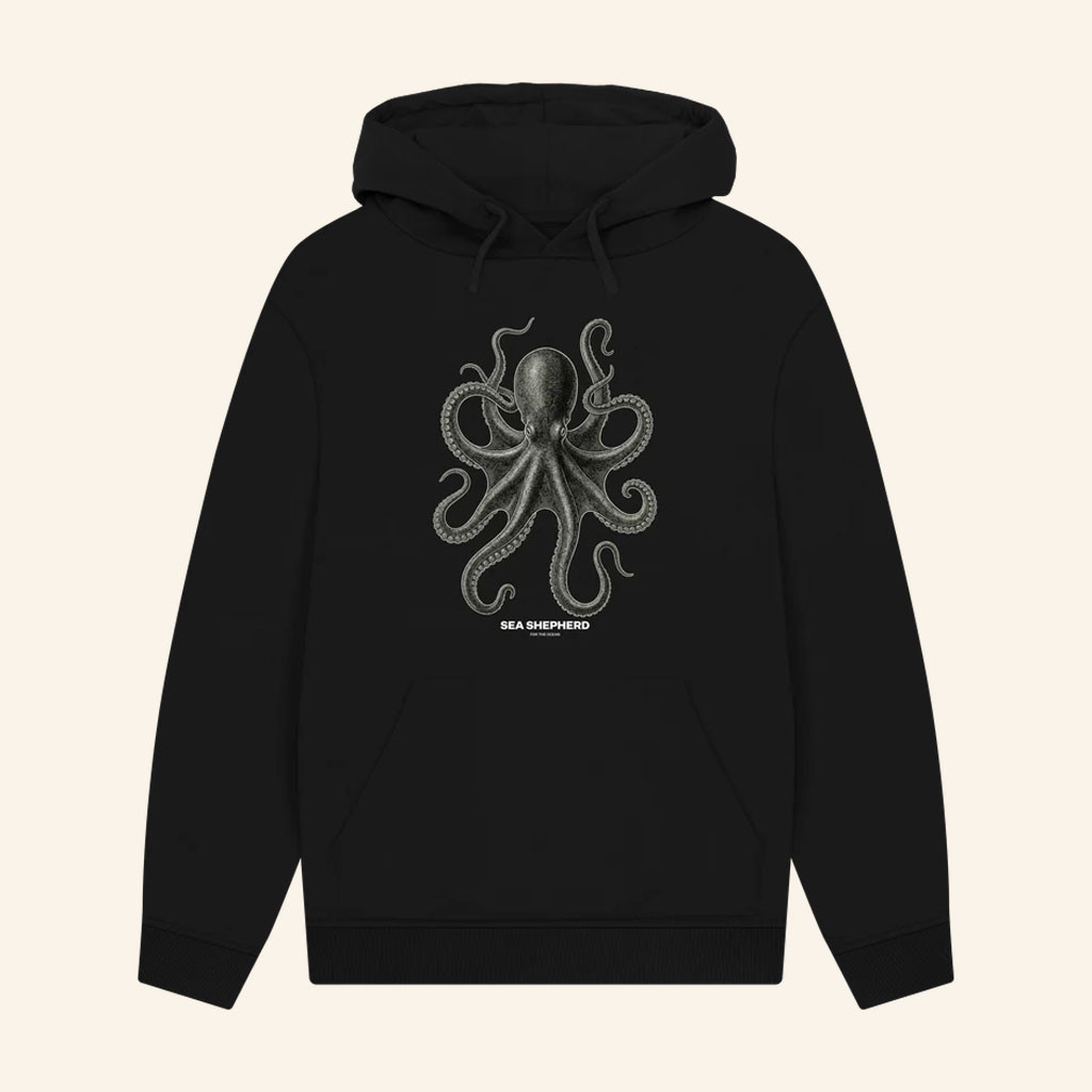 Sea Shepherd Merch 2026 Vintage Octopus Hoodie Black Father's Day Gifts For Husband - Petshi