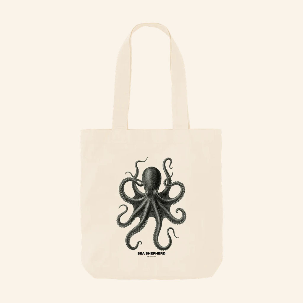 Sea Shepherd Merch 2026 Vintage Octopus Tote Bag Ocean Protector Shoulder Bag Gifts For BFF - Petshi