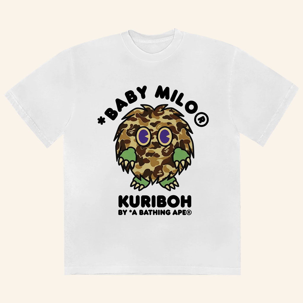 Secret Club Merch 2026 Kuriboh T-Shirt A Bathing Ape Baby Milo Shirt Gifts For BFF - Petshi