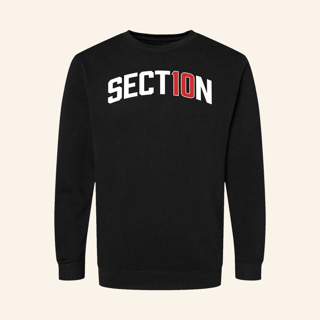 Section 10 Merch 2026 Collegiate Crewneck Sect10n Sweatshirt Present For Podcast Fans - Petshi