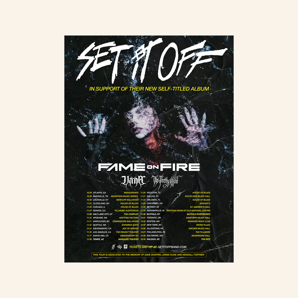 Set It Off Merch SIO 2025 Tour Poster Home Decor Gifts Ideas For Music Lovers - Petshi