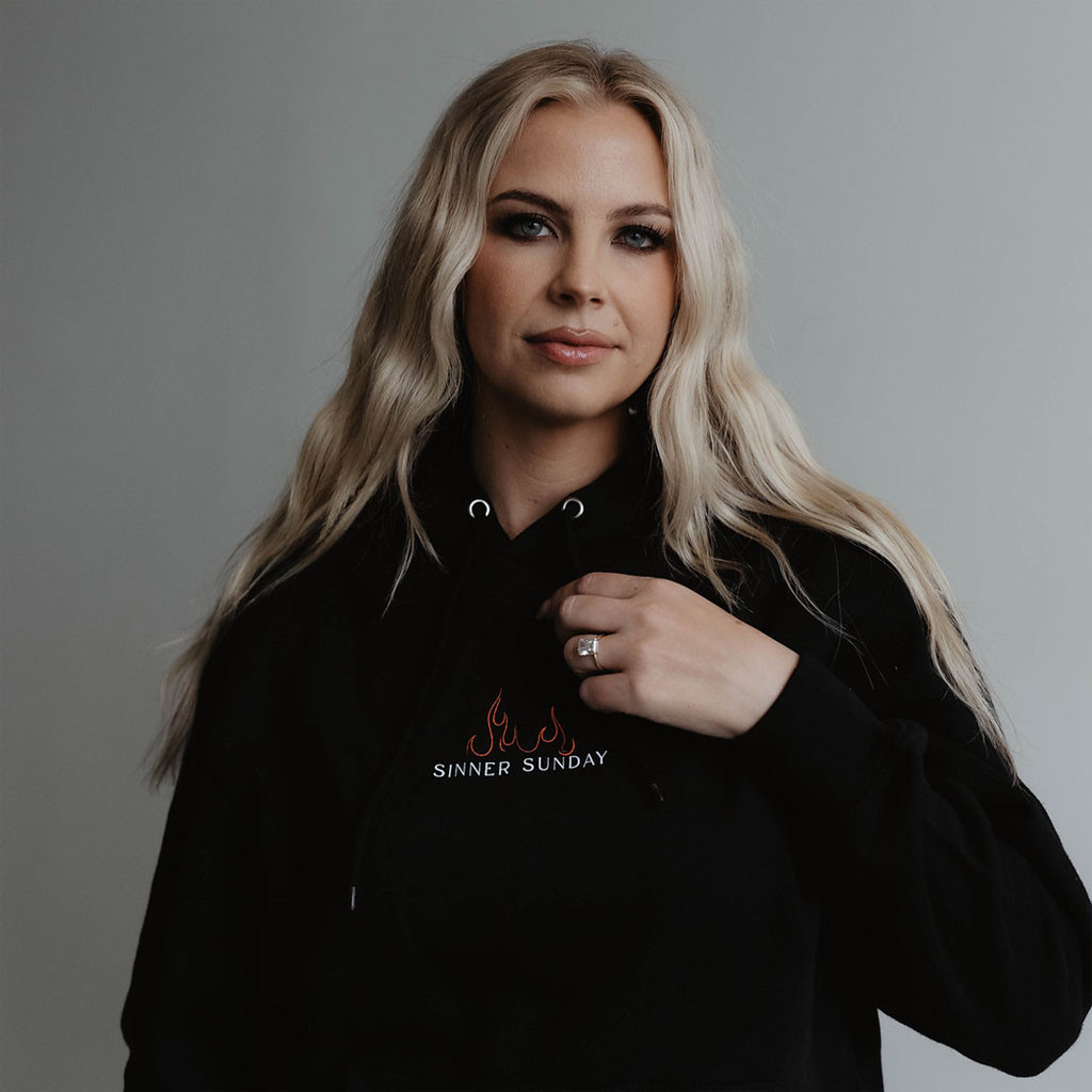 Sinner Sunday Merch 2026 Sinner Sunday Hoodie We're All Sinners Hoodie Mayci Neeley Merch - Petshi