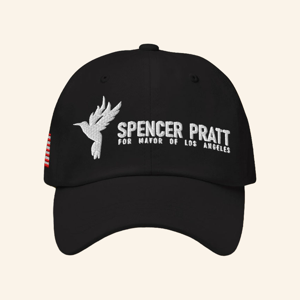 Spencer Pratt Merch 2026 Spencer Pratt LA Mayor Hat Black Parody Hat Gifts For Brothers - Petshi
