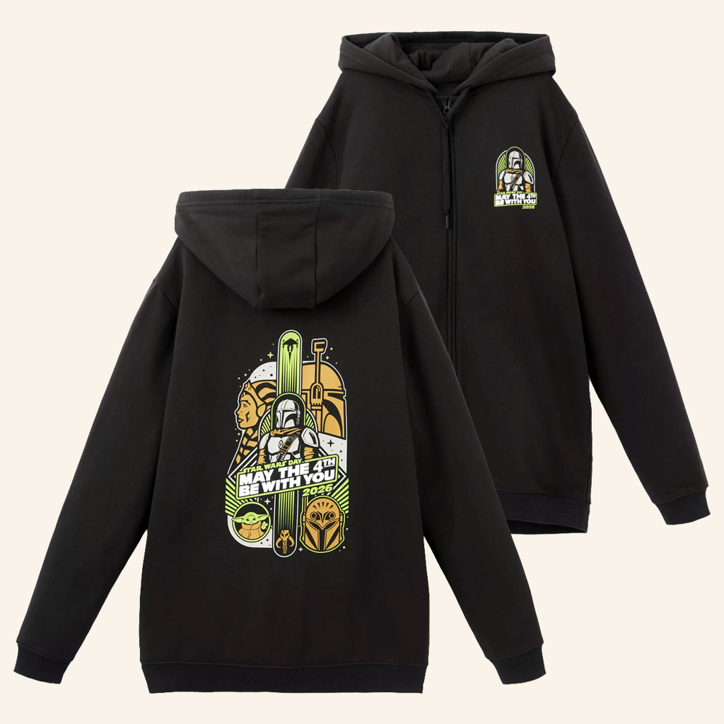 Star Wars Day Merch 2026 May The 4th Be With You Zip Hoodie Unique Star Wars Gifts Ideas - Petshi