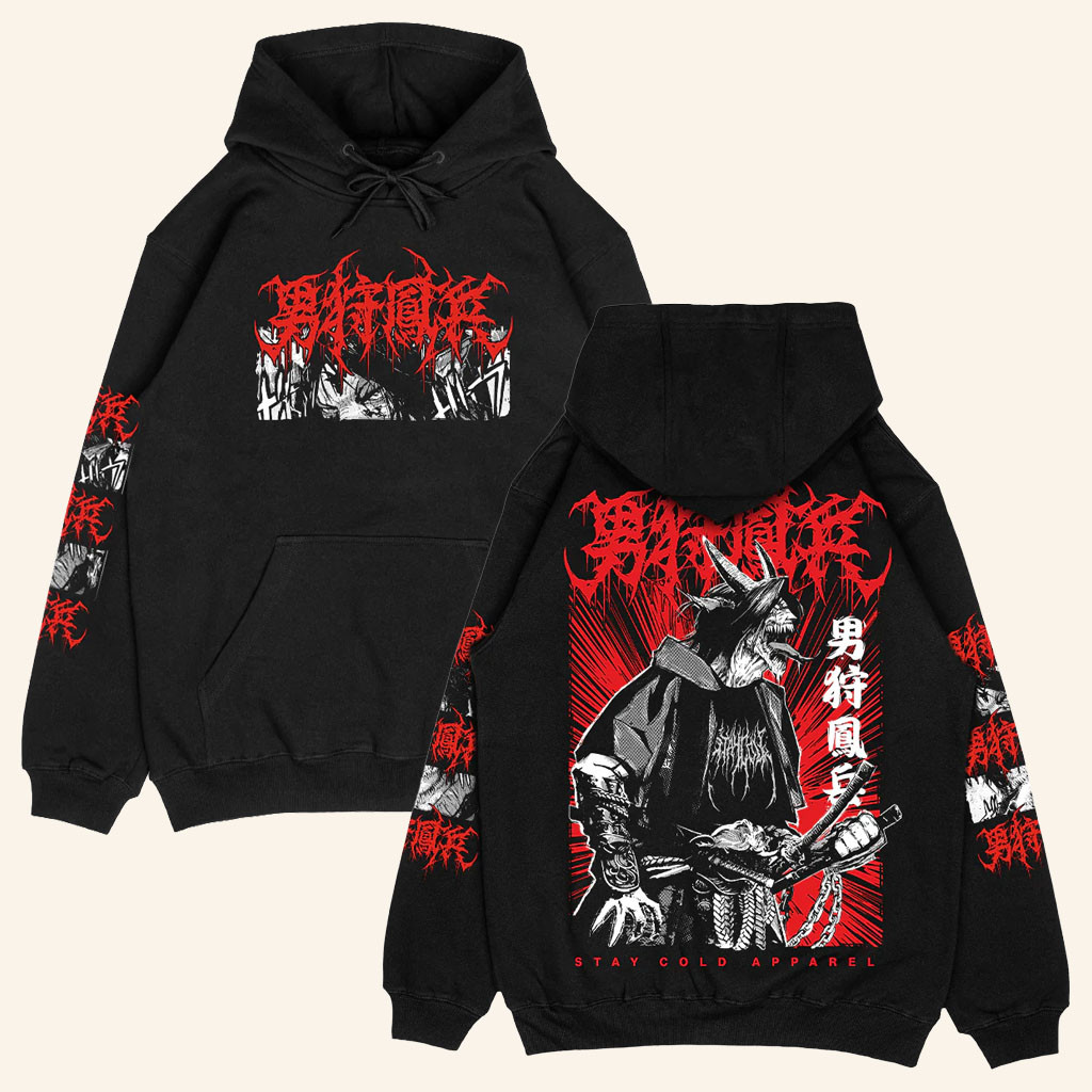 Stay Cold Apparel Merch 2026 Samurai Demon Hoodie Present For Brothers - Petshi