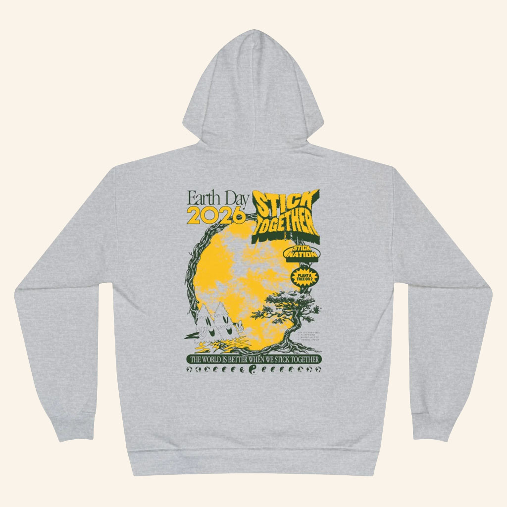 Stick Reviews Merch 2026 Earth Day 2026 Hoodie Stick Together Hoodie Present For Friends - Petshi