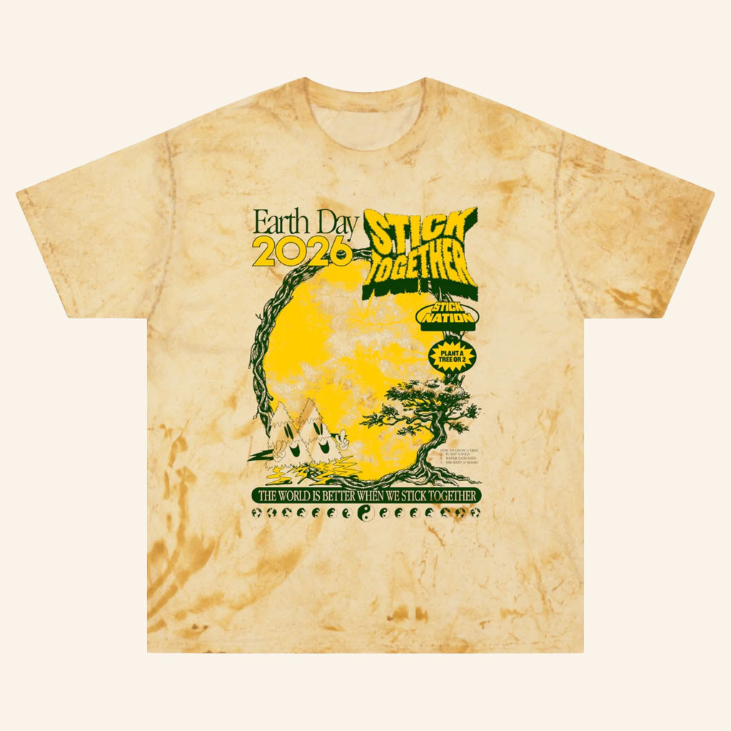 Stick Reviews Merch 2026 Earth Day 2026 Vintage T-Shirt Stick Together Tee Present For Mom - Petshi
