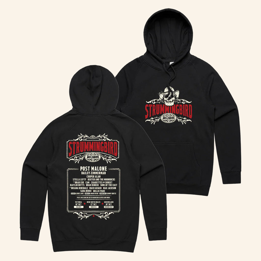 Strummingbird Merch 2026 Lineup Hoodie Strummingbird Festival Hoodie Gifts For Music Lovers - Petshi