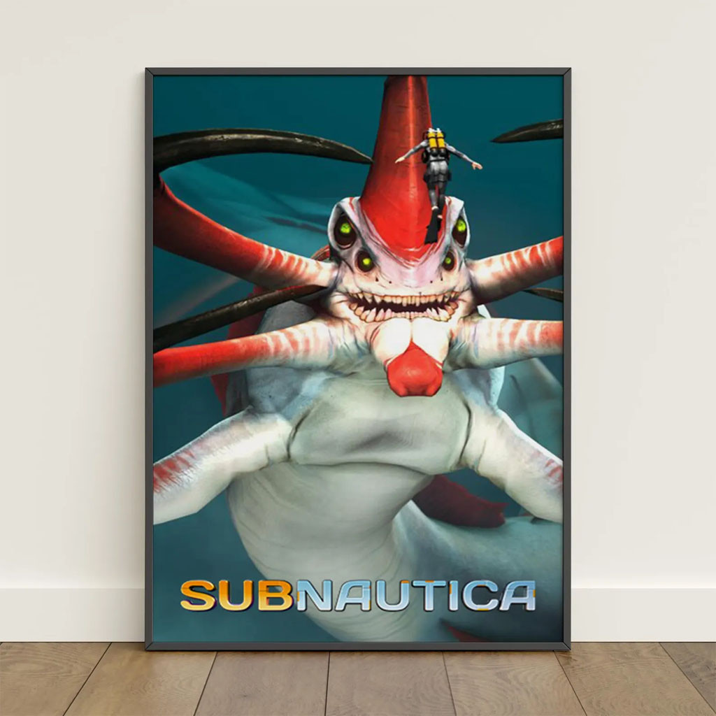 Subnautica Merch 2026 Reaper Leviathan Poster Wall Decor For Living Room Game Lover Gifts - Petshi