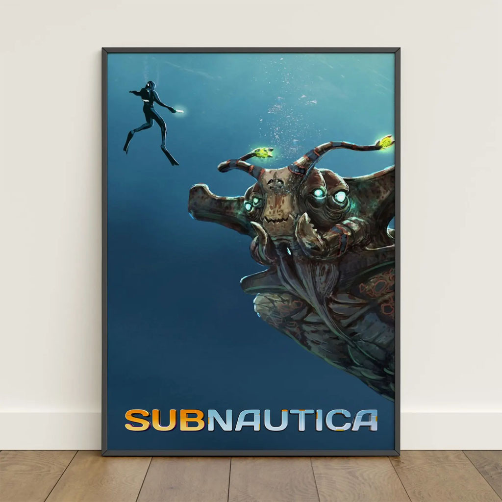 Subnautica Merch 2026 Sea Emperor Leviathan Poster Wall Art Decor Gifts Ideas For Game Fans - Petshi