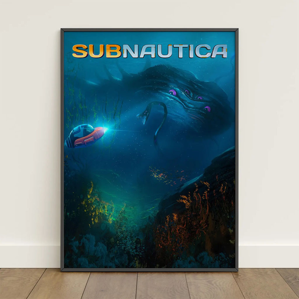 Subnautica Merch 2026 Subnautica Game Artwork Poster Home Decor Gifts For Game Lovers - Petshi