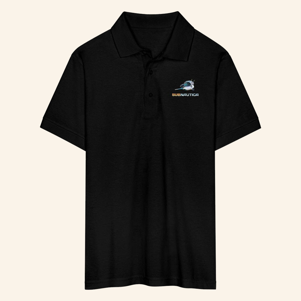 Subnautica Merch 2026 Subnautica Seamoth Black Polo Shirt Gifts For Game Lovers - Petshi