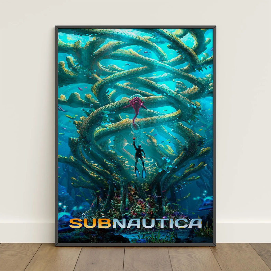 Subnautica Merch 2026 Subnautica Underwater Exploration Poster Wall Art Decor Game Lover Gifts - Petshi