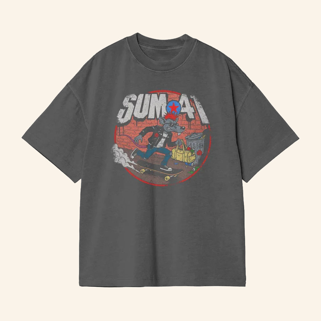 Sum 41 Merch 2026 Rat T-Shirt Sum 41 Band Shit Rock Music Fan Gifts For Him - Petshi