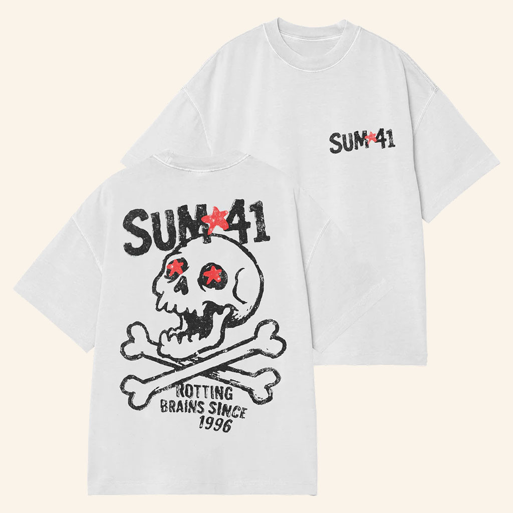 Sum 41 Merch 2026 Rotting Brains T-Shirt Sum 41 Band Shirt Gifts For Rock Lovers - Petshi