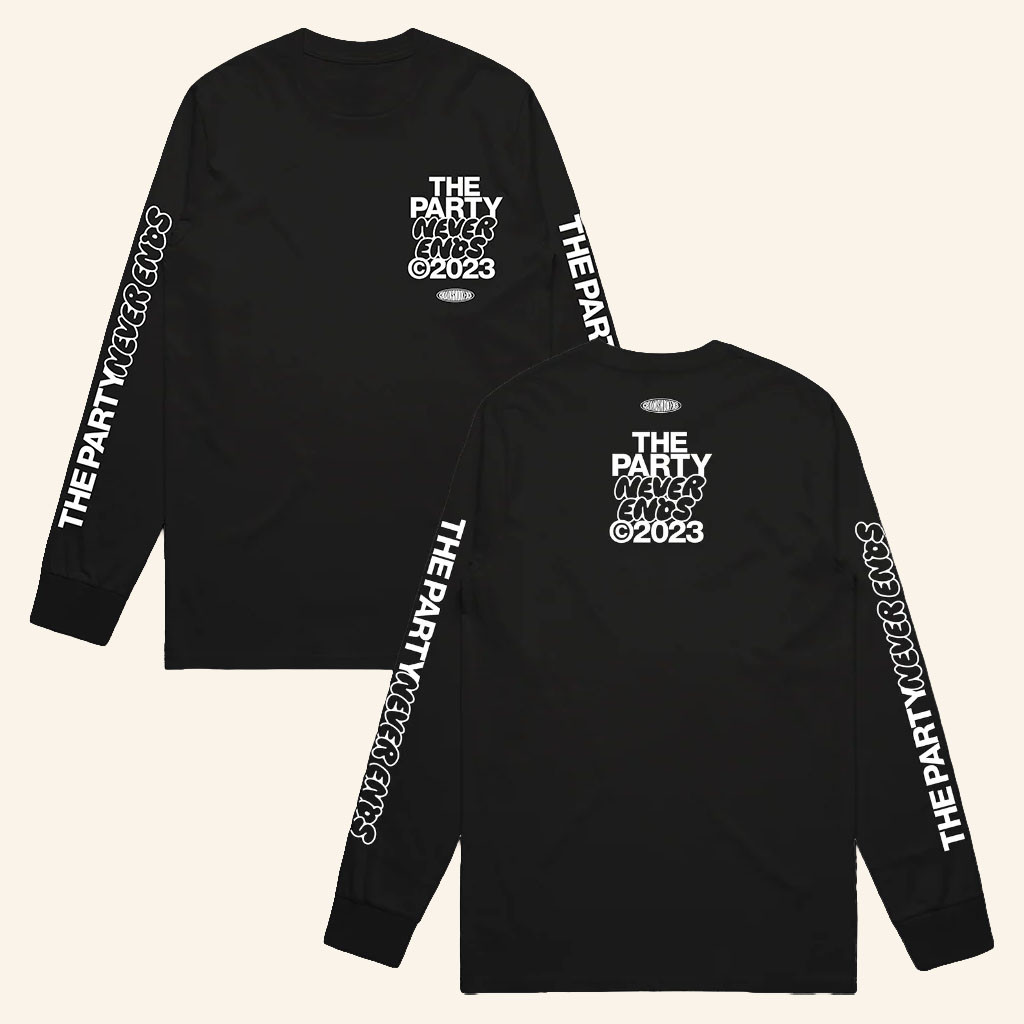 The Chainsmokers Merch The Party Never Ends Long Sleeve Shirt Present For DJ Fans - Petshi
