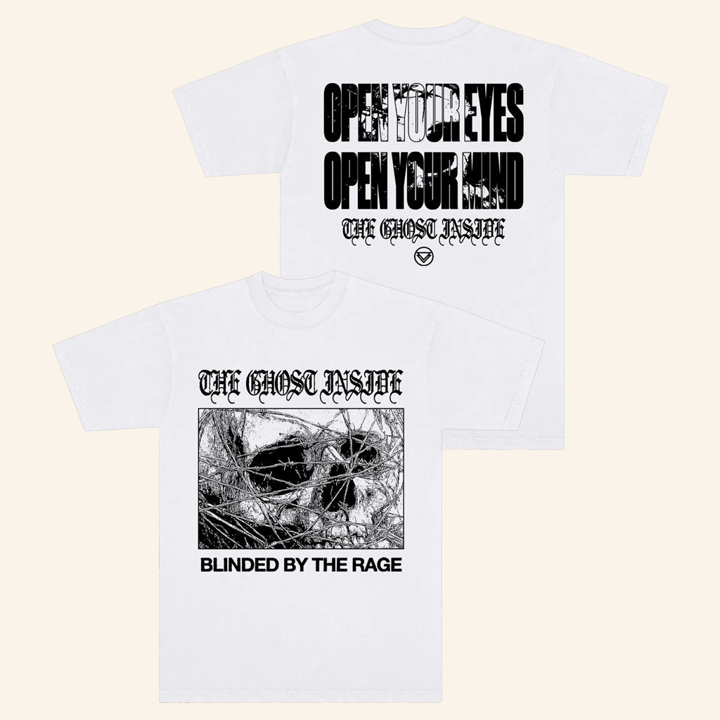 The Ghost Inside Merch 2026 Blinded T-Shirt White The Ghost Inside Shirt Gifts For Music Fans - Petshi