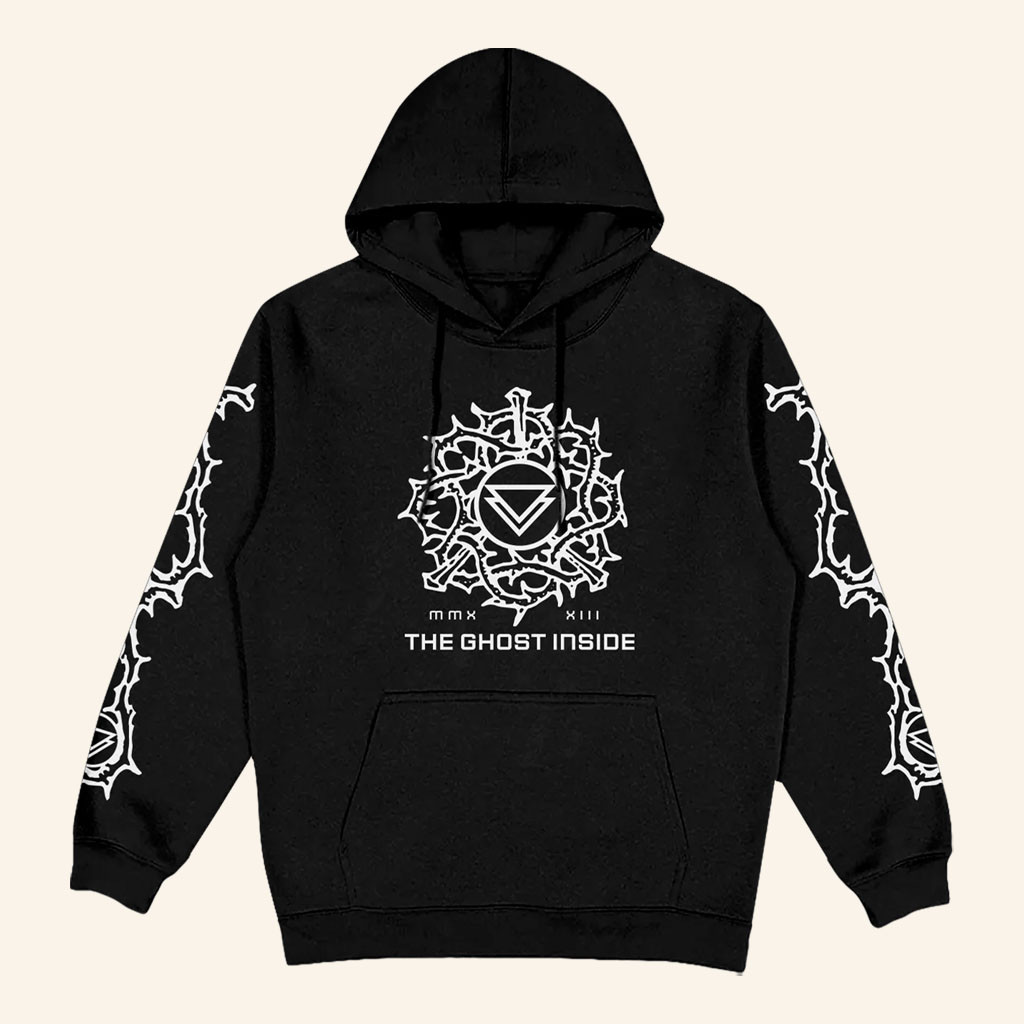 The Ghost Inside Merch 2026 Thorns Hoodie Black Gifts Ideas For Metalcore Band Fans - Petshi
