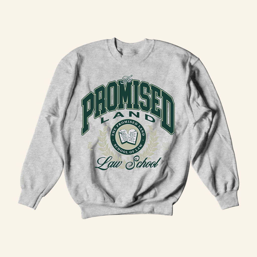 The Promised Land Series Merch 2026 Law School Crewneck The Promised Land Sweatshirt Fan Gifts - Petshi