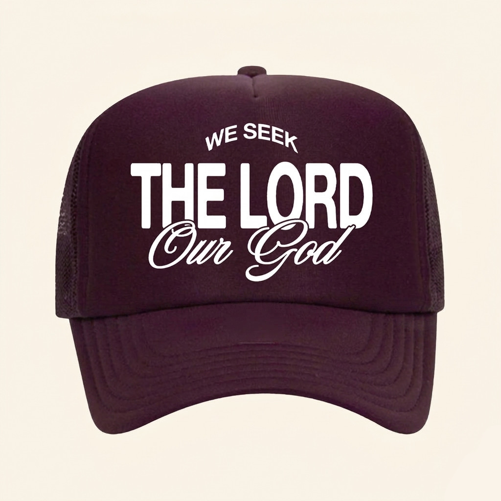 The Promised Land Series Merch 2026 We Seek The Lord Our God Trucker Hat Religious Gifts - Petshi