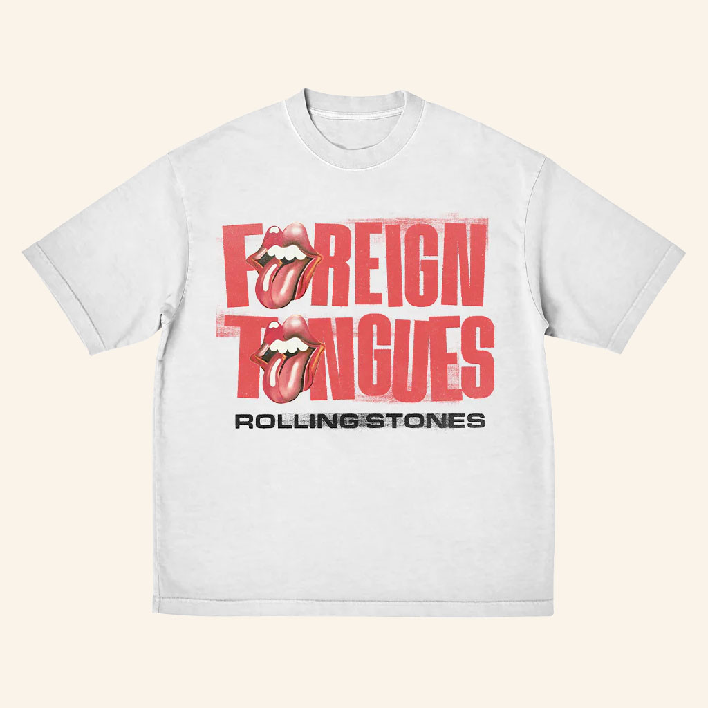 The Rolling Stones Merch 2026 Foreign Tongues T-Shirt Gifts For A Rock Band Lover - Petshi