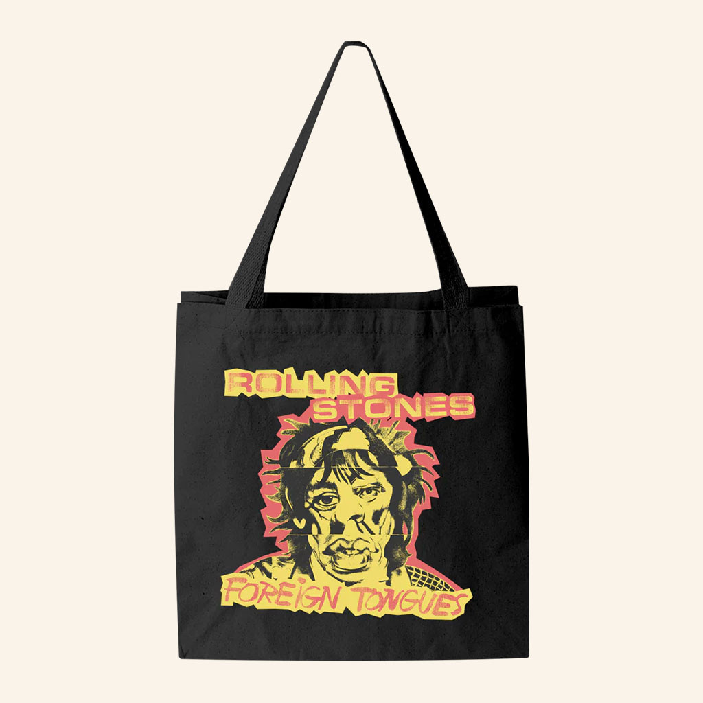 The Rolling Stones Merch 2026 Foreign Tongues Tote Bag Rock Fan Gifts For Sisters - Petshi
