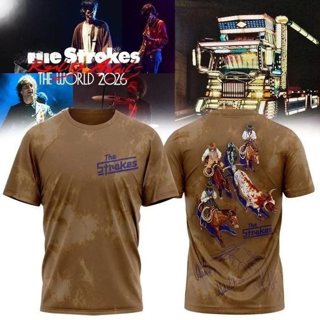 The Strokes Reality Awaits Tour 2026 T-Shirt The Strokes Merch Gifts For Rock Band Fans - Petshi
