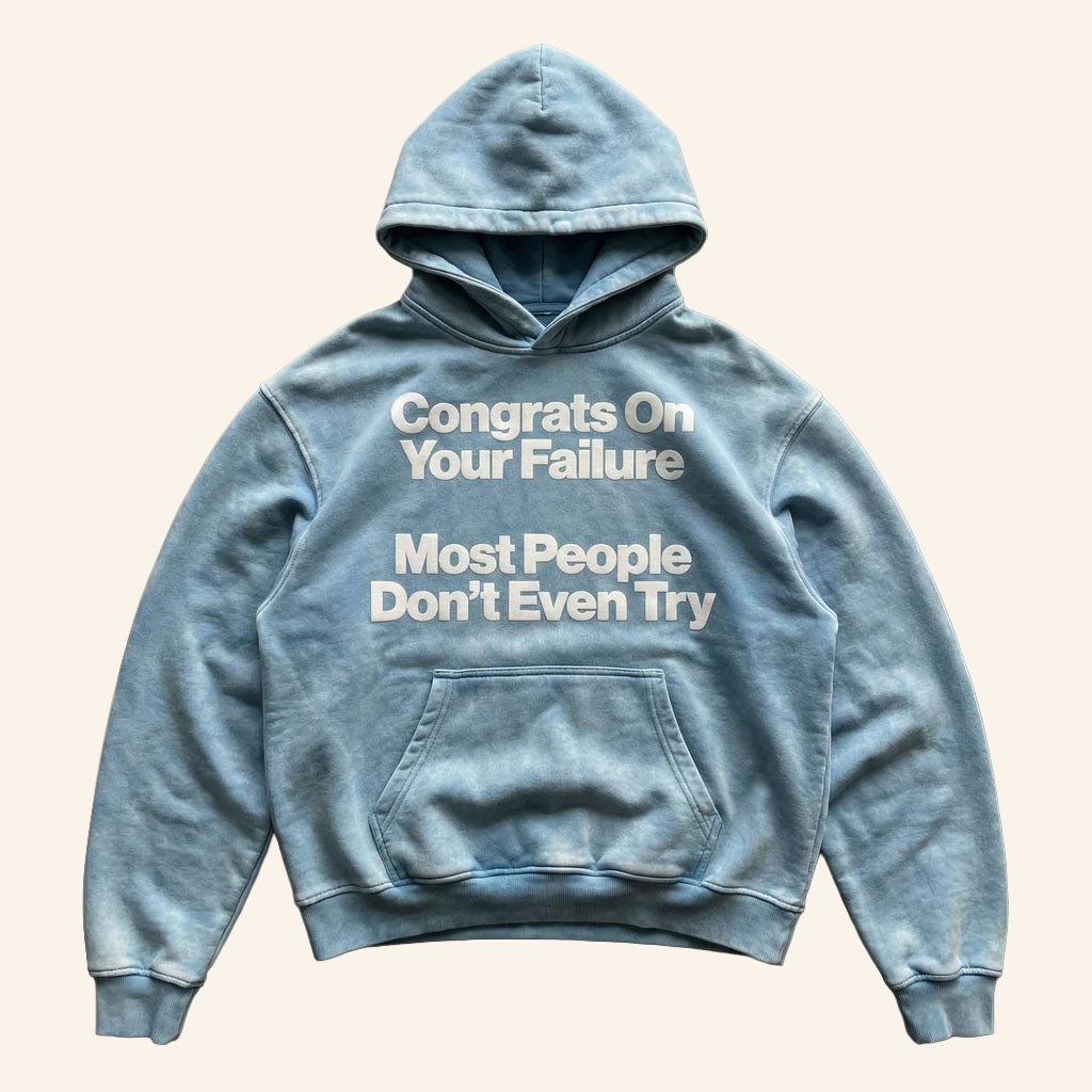Third Eye Kingdom Merch 2026 Congrats On Your Failure Hoodie Most People Don't Even Try Hoodie - Petshi