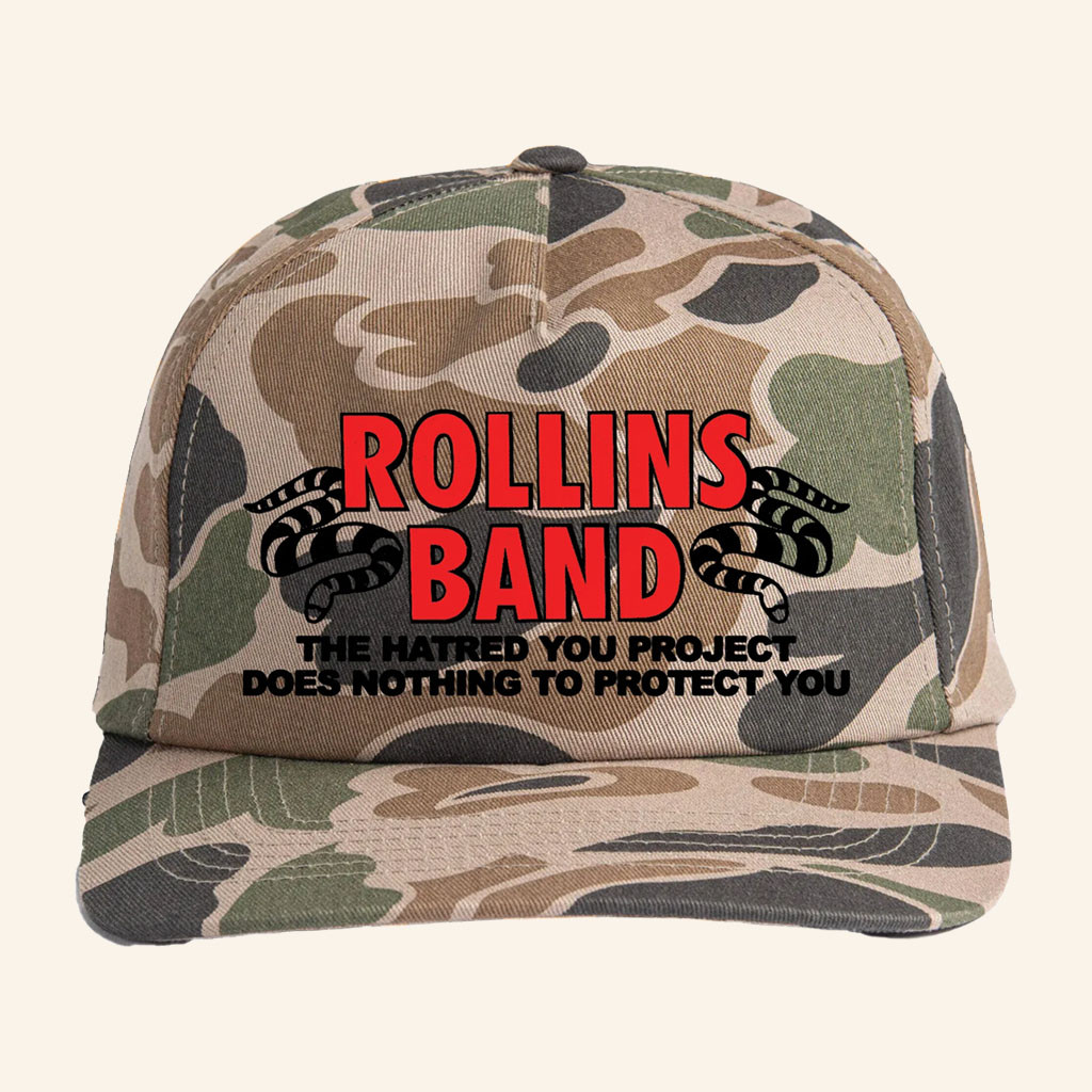 Three Year Boots Merch 2026 Rollins Band The End Of Something Camo Hat Gifts Ideas For Dad - Petshi