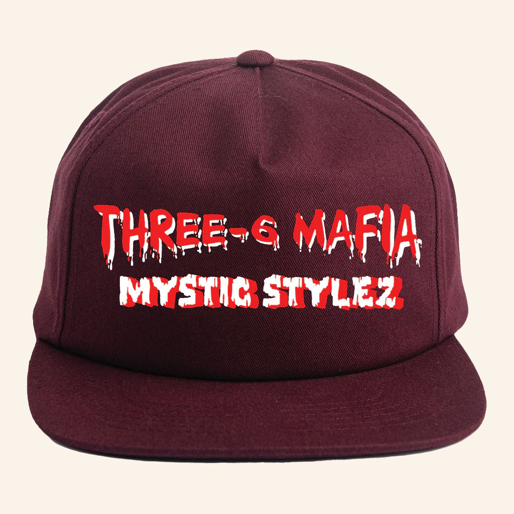 Three Year Boots Merch 2026 Three 6 Mafia Mystic Stylez Snapback Hat Hip Hop Lover Gifts - Petshi