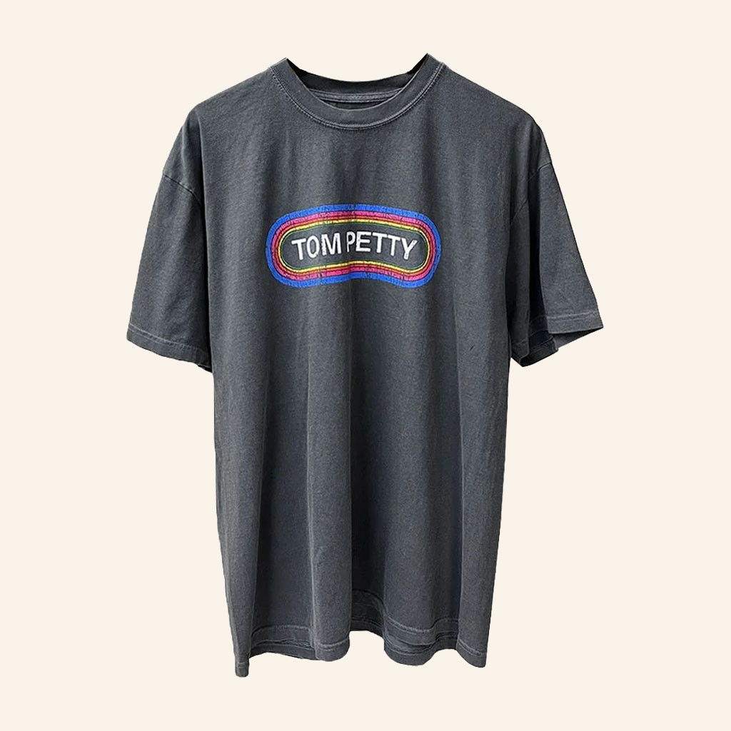 Tom Petty Merch Retro Radio Sticker T-Shirt Tom Petty Shirt Present For Music Lovers - Petshi