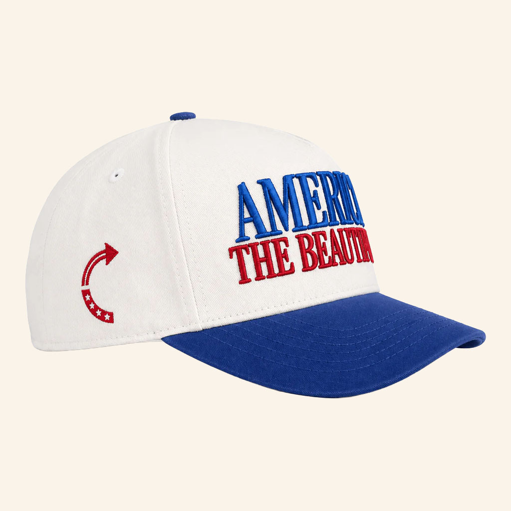 TPUSA Merch 2026 America The Beautiful Hat Embroidered USA 250th Anniversary Cap Patriotic Gift - Petshi